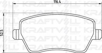 KRAFTVOLL GERMANY 07010083 - Brake Pad Set, disc brake autospares.lv