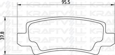 KRAFTVOLL GERMANY 07010082 - Brake Pad Set, disc brake autospares.lv