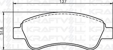 KRAFTVOLL GERMANY 07010030 - Brake Pad Set, disc brake autospares.lv