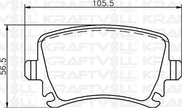 KRAFTVOLL GERMANY 07010026 - Brake Pad Set, disc brake autospares.lv