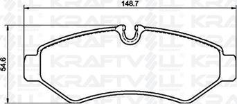 KRAFTVOLL GERMANY 07010079 - Brake Pad Set, disc brake autospares.lv