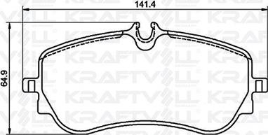 KRAFTVOLL GERMANY 07010077 - Brake Pad Set, disc brake autospares.lv