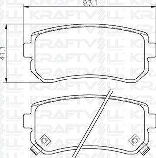 KRAFTVOLL GERMANY 07010102 - Brake Pad Set, disc brake autospares.lv