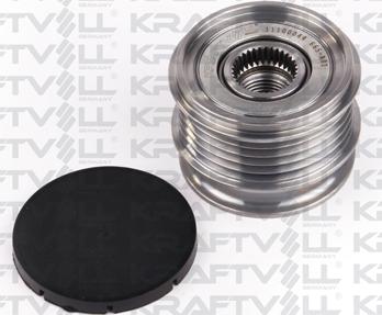 KRAFTVOLL GERMANY 11100044 - Pulley, alternator, freewheel clutch autospares.lv