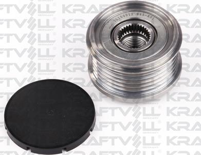 KRAFTVOLL GERMANY 11100012 - Pulley, alternator, freewheel clutch autospares.lv