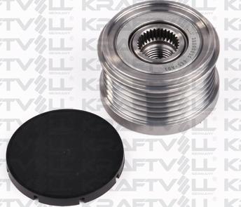 KRAFTVOLL GERMANY 11100030 - Pulley, alternator, freewheel clutch autospares.lv