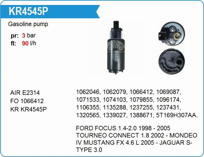 Krauf KR4545P - Fuel Pump autospares.lv