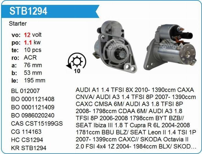 Krauf STV1294 - Starter autospares.lv