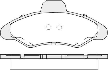 Technika 1066 - Brake Pad Set, disc brake autospares.lv