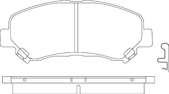 KSH EUROPE 1850.0058243 - Brake Pad Set, disc brake autospares.lv