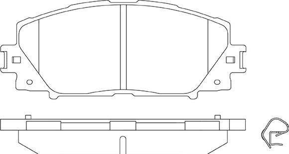 KSH EUROPE 1850.0058242 - Brake Pad Set, disc brake autospares.lv