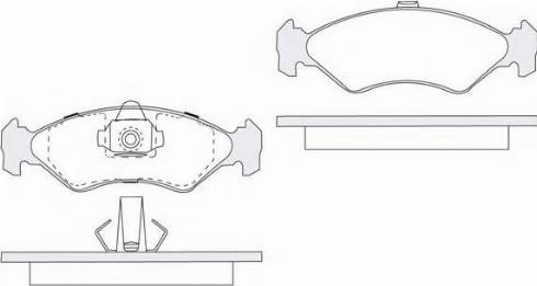 KSH EUROPE 1850.0058005 - Brake Pad Set, disc brake autospares.lv