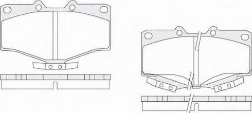 KSH EUROPE 1850.0058081 - Brake Pad Set, disc brake autospares.lv