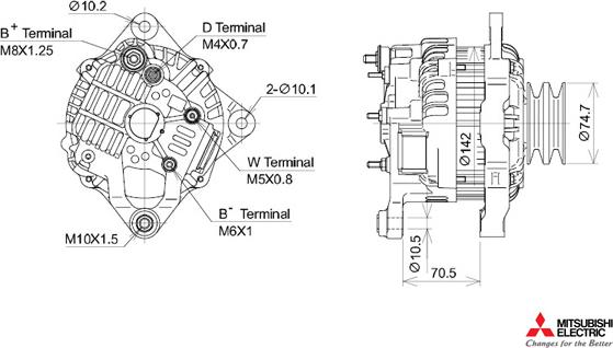 KUTNAK AUTOMOTIVE 723418/M - Alternator autospares.lv