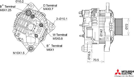 KUTNAK AUTOMOTIVE 723434/M - Alternator autospares.lv