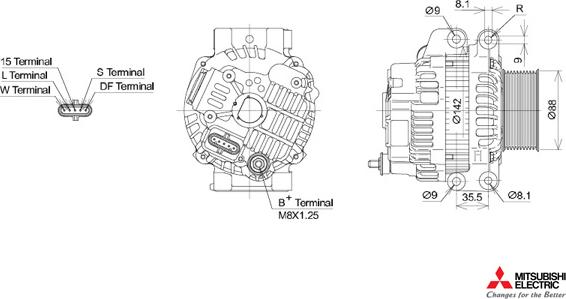 KUTNAK AUTOMOTIVE 723423/M - Alternator autospares.lv