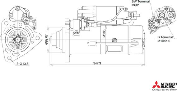 KUTNAK AUTOMOTIVE 723553/M - Starter autospares.lv