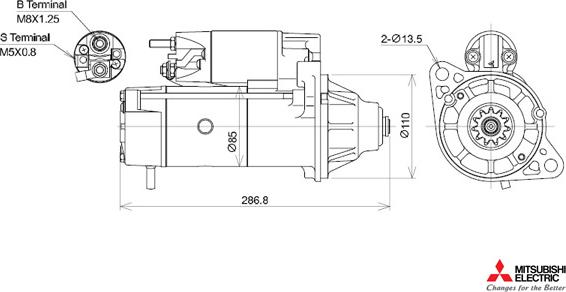 KUTNAK AUTOMOTIVE 723564/M - Starter autospares.lv