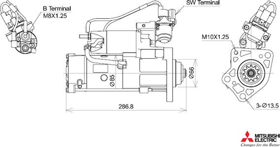 KUTNAK AUTOMOTIVE 723568/M - Starter autospares.lv