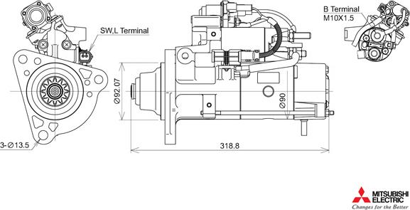 KUTNAK AUTOMOTIVE 723539/M - Starter autospares.lv