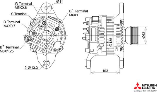 KUTNAK AUTOMOTIVE 723532/M - Alternator autospares.lv