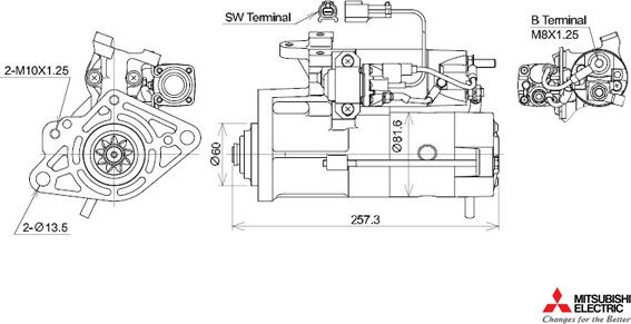 KUTNAK AUTOMOTIVE 723573/M - Starter autospares.lv