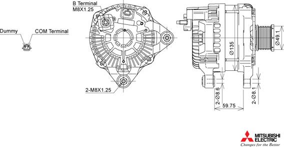 KUTNAK AUTOMOTIVE 723650/M - Alternator autospares.lv