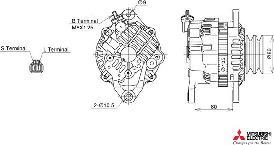 KUTNAK AUTOMOTIVE 722408/M - Alternator autospares.lv