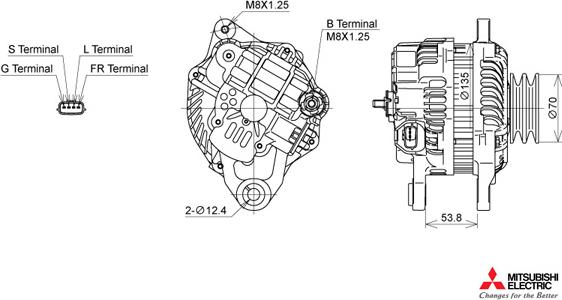 KUTNAK AUTOMOTIVE 722412/M - Alternator autospares.lv