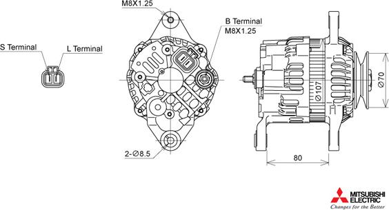 KUTNAK AUTOMOTIVE 722438/M - Alternator autospares.lv