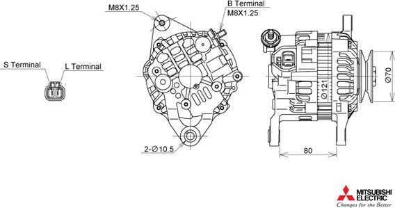 KUTNAK AUTOMOTIVE 722423/M - Alternator autospares.lv