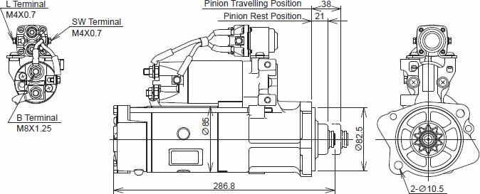 KUTNAK AUTOMOTIVE 722029/M - Starter autospares.lv