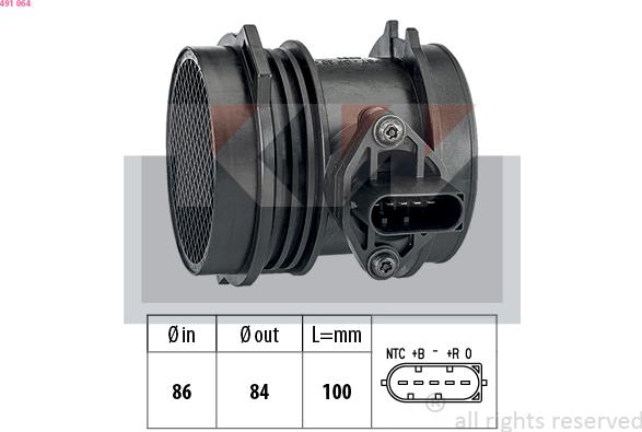 KW 491 064 - Air Mass Sensor autospares.lv