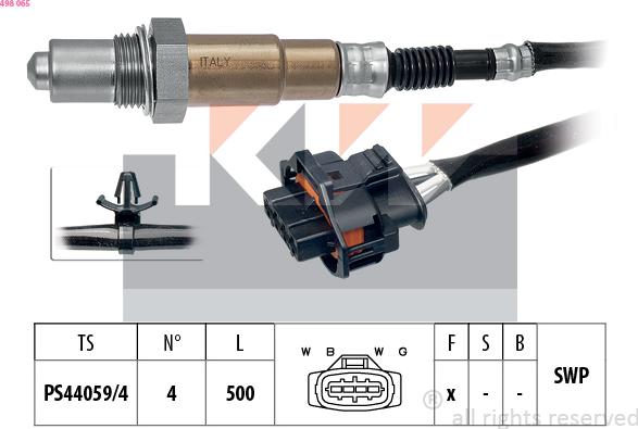 KW 498 065 - Lambda Sensor autospares.lv