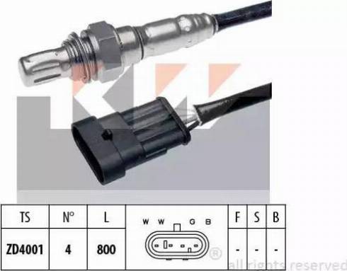 KW 497 211 - Lambda Sensor autospares.lv