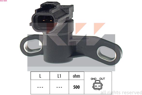 KW 453 609 - Sensor, crankshaft pulse autospares.lv