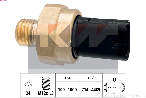 KW 480 001 - Sender Unit, oil pressure autospares.lv