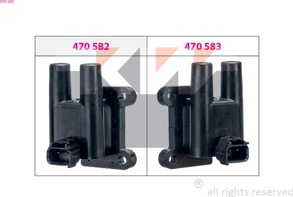 KW 470 585 - Ignition Coil autospares.lv