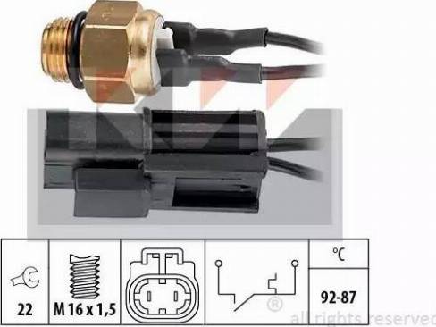 KW 550 054 - Temperature Switch, radiator / air conditioner fan autospares.lv