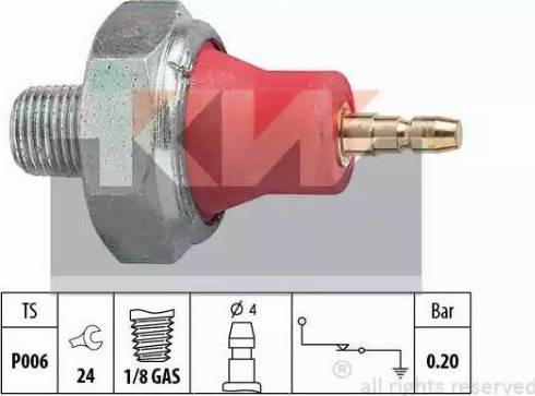 KW 500 059 - Oil Pressure Switch, automatic transmission autospares.lv