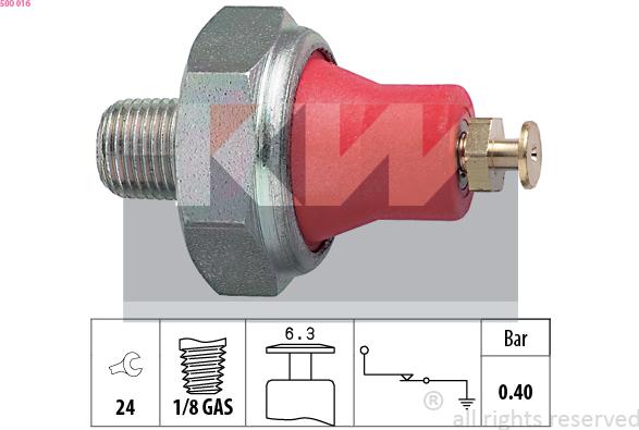 KW 500 016 - Sender Unit, oil pressure autospares.lv