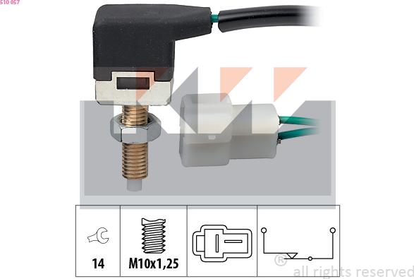 KW 510 057 - Brake Light Switch / Clutch autospares.lv