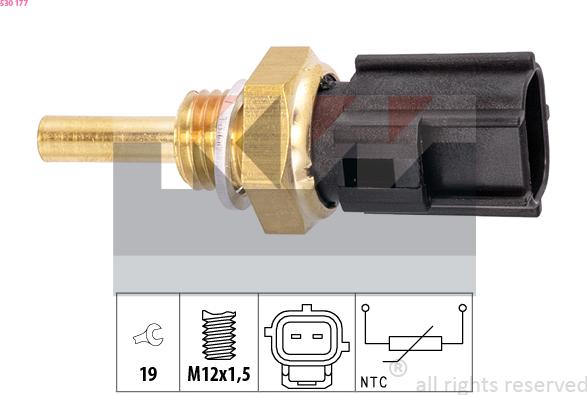 KW 530 177 - Sensor, oil temperature autospares.lv