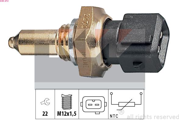 KW 530 272 - Sensor, oil temperature autospares.lv