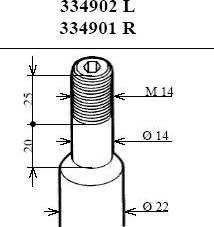 KYB 334901 - Shock Absorber autospares.lv