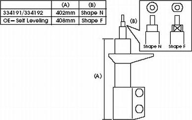 KYB 334191 - Shock Absorber autospares.lv