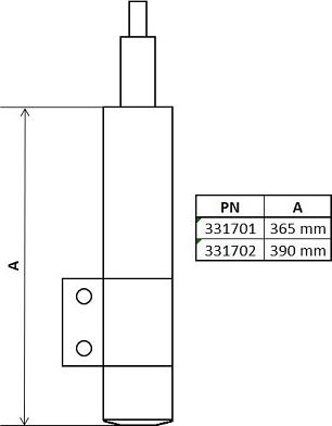 KYB 331701 - Shock Absorber autospares.lv