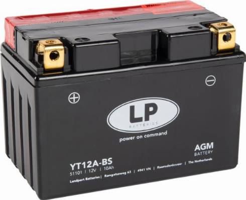 LandportBV MB YT12A-BS - Starter Battery autospares.lv