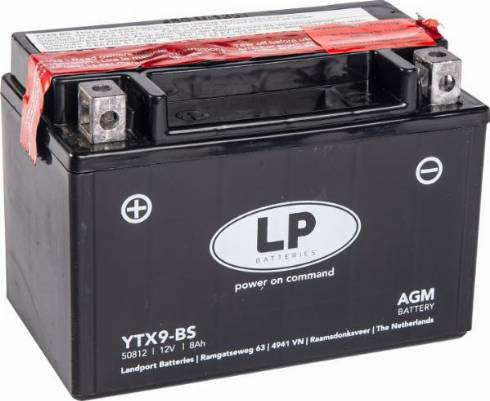 LandportBV MB YTX9-BS - Starter Battery autospares.lv