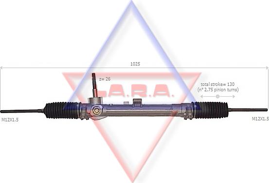 LA.R.A. 190047 - Steering Gear autospares.lv